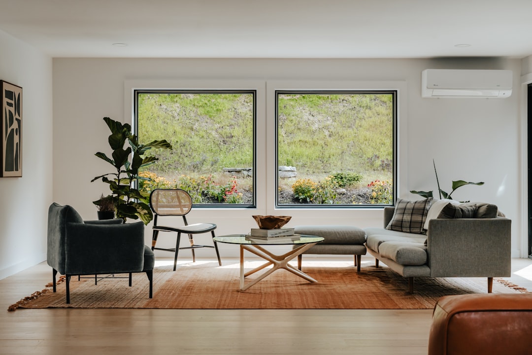 A calm, restored living room